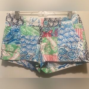 Lilly Pulitzer The Walsh Colorful Patchwork Women's Shorts